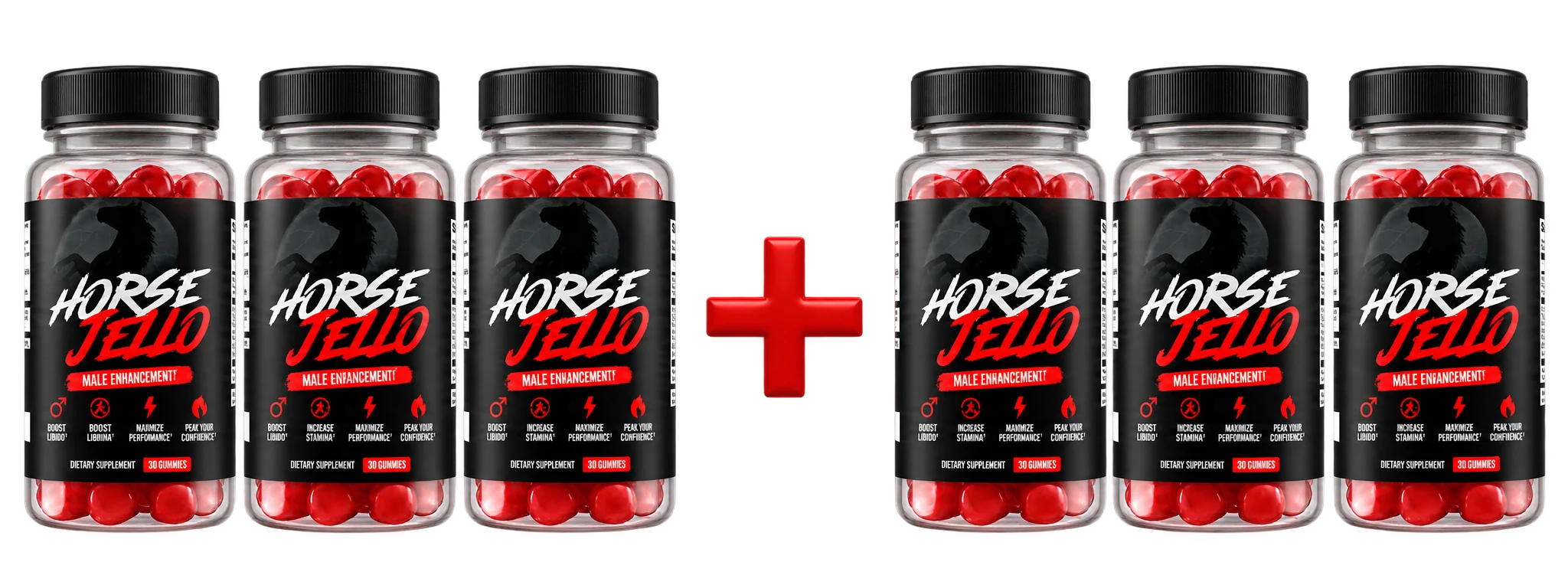 6 bottles of Horse Jello