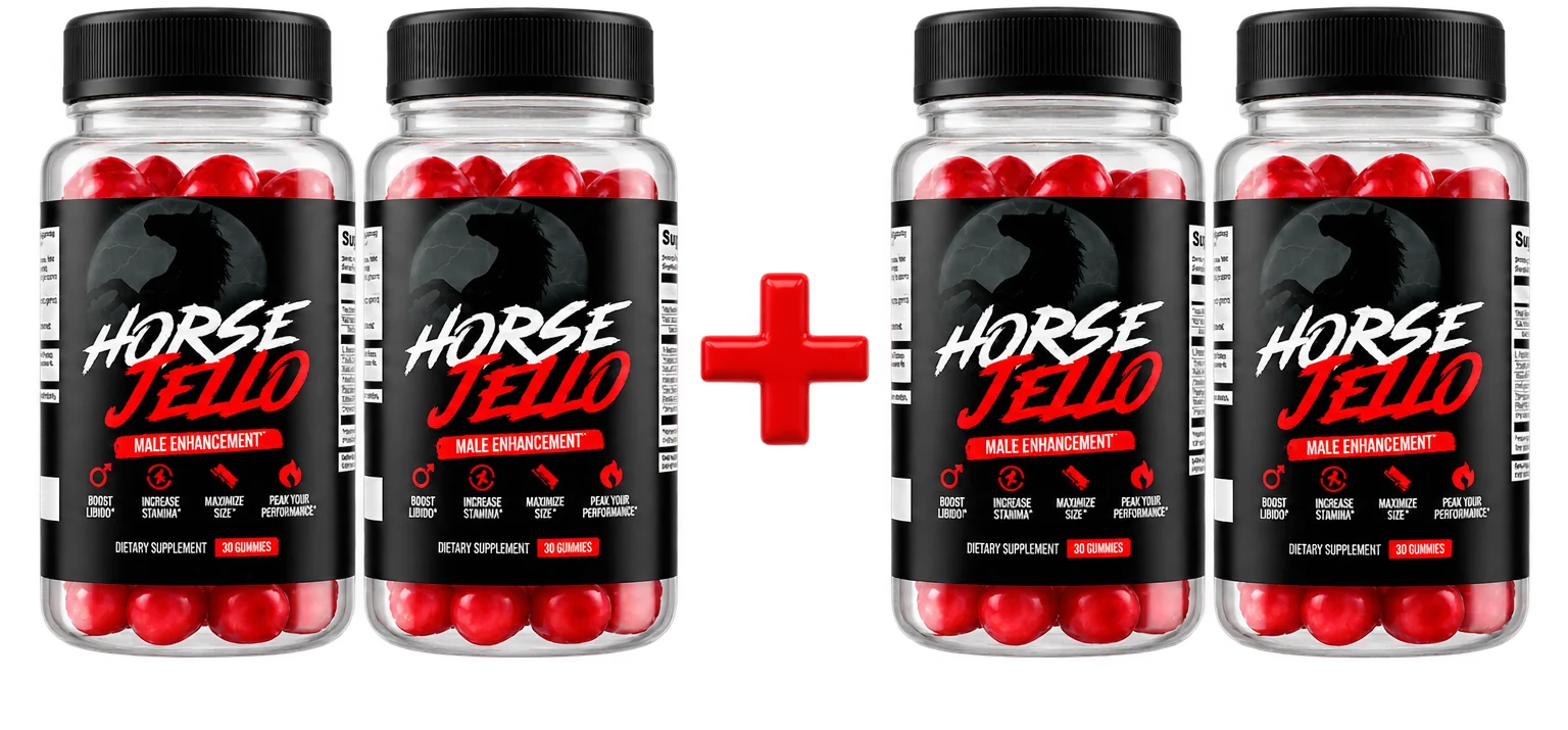 4 bottles of Horse Jello